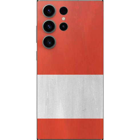 Peru Flag Distressed Galaxy S24 Ultra Skin